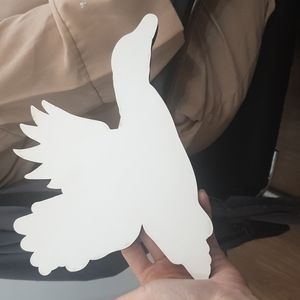 White bird made of creative wood